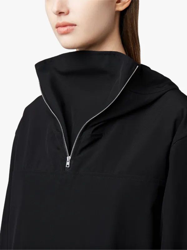 Black Wool & Cotton 0002 Pullover Jacket | Mackintosh