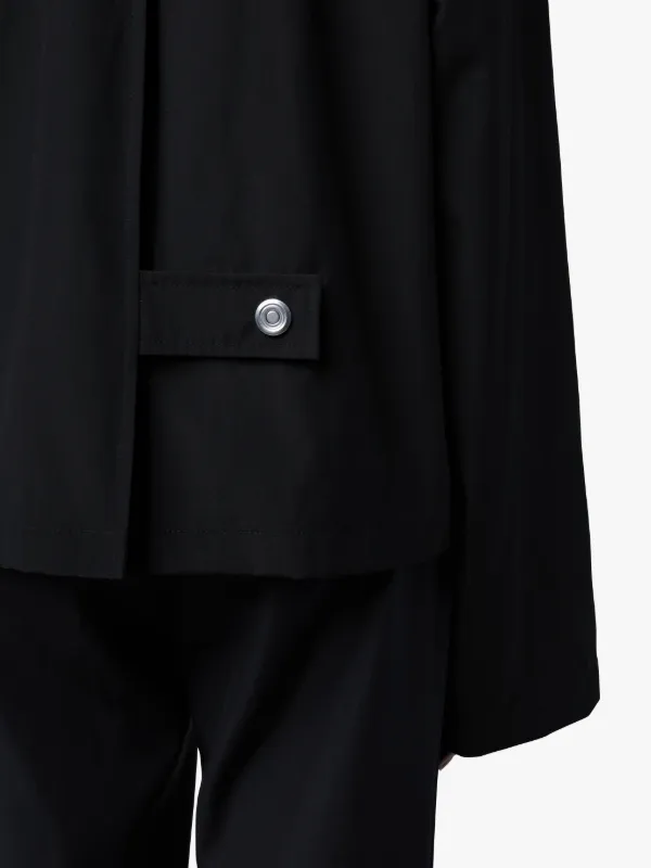 Black Wool & Cotton 0002 Pullover Jacket | Mackintosh