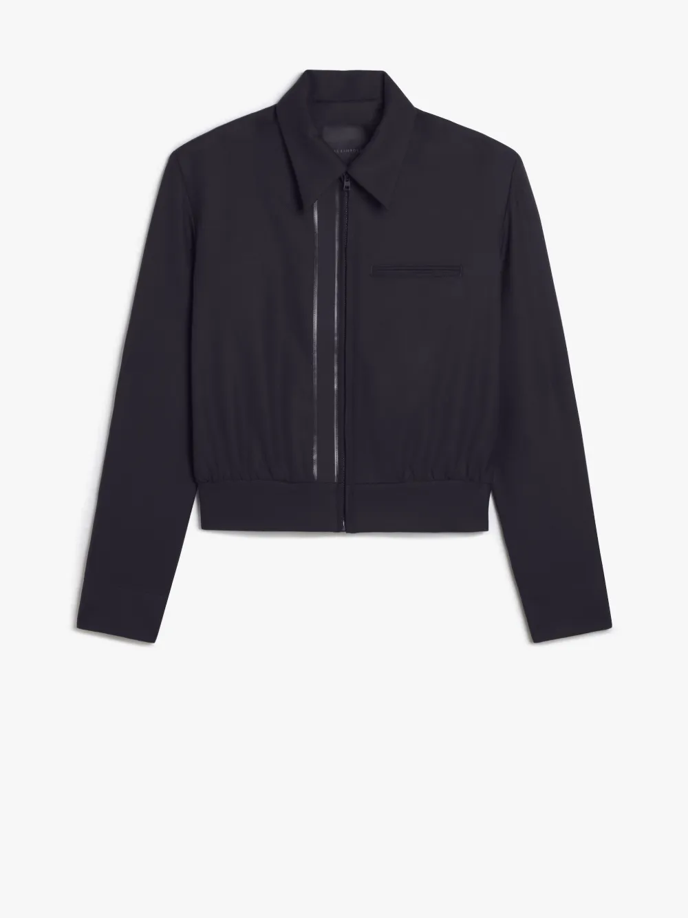 Black Wool Smooth 0001 Mens Crop Jacket | Mackintosh