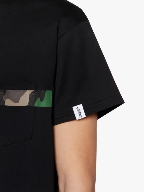 Black x Camo Cotton T-Shirt | GJM-206