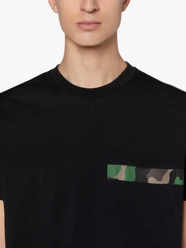 Black x Camo Cotton T-Shirt | GJM-206