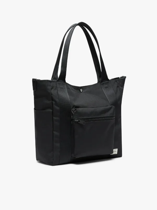 Black X Python Porter Tote Bag