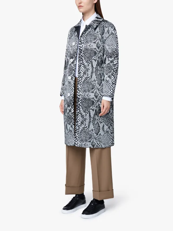 Black x Python Reversible Coat