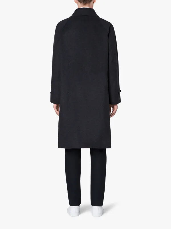 BLACKRIDGE Charcoal Wool & Cashmere Oversized Overcoat | GM-113F