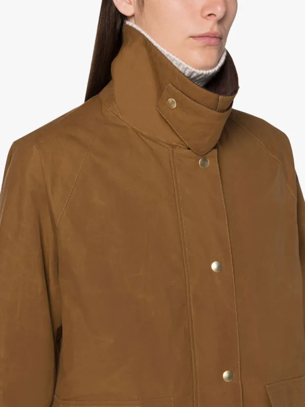 BLAIR Brown Waxed Cotton Field Jacket