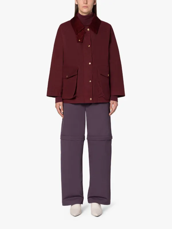 Burgundy shop field jacket