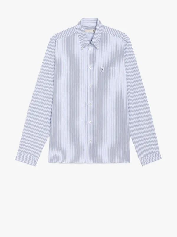 BLOOMSBURY Navy & White Cotton Shirt