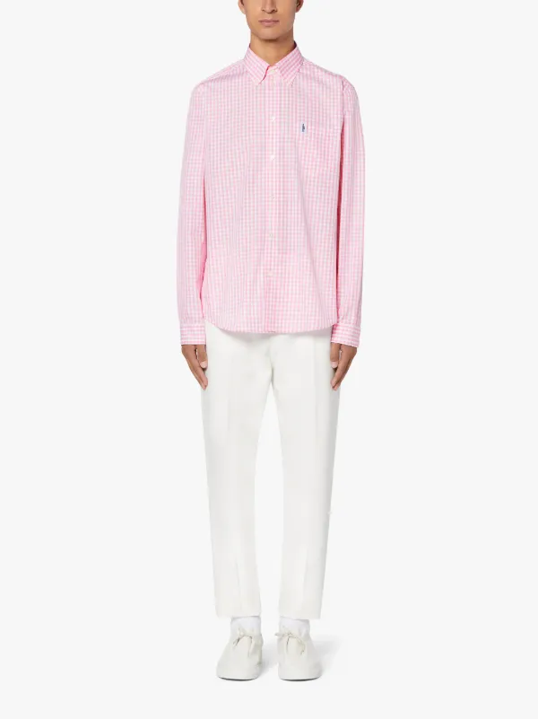 BLOOMSBURY Pink Check Cotton Shirt | GSC-107