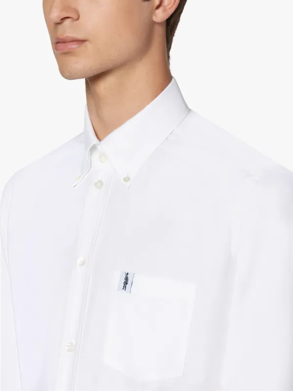 BLOOMSBURY White Cotton Oxford Shirt | GSC-103