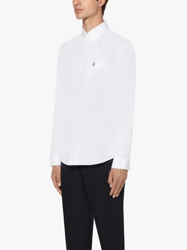 BLOOMSBURY White Cotton Oxford Shirt | GSC-103