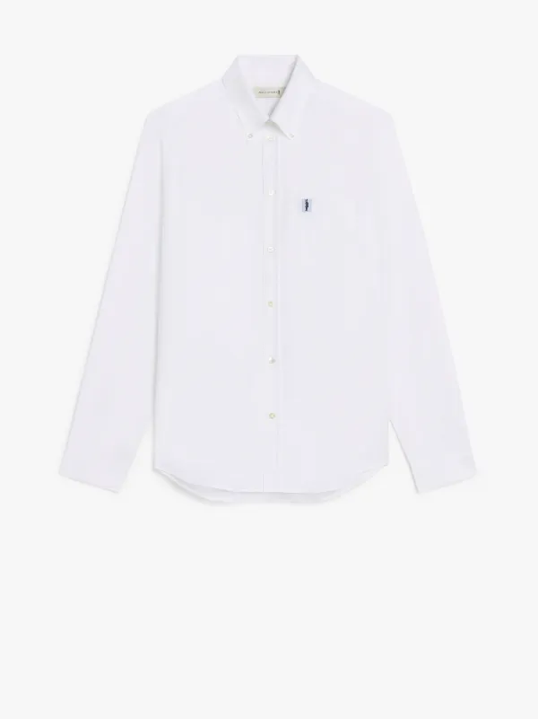 BLOOMSBURY White Cotton Oxford Shirt | GSC-103