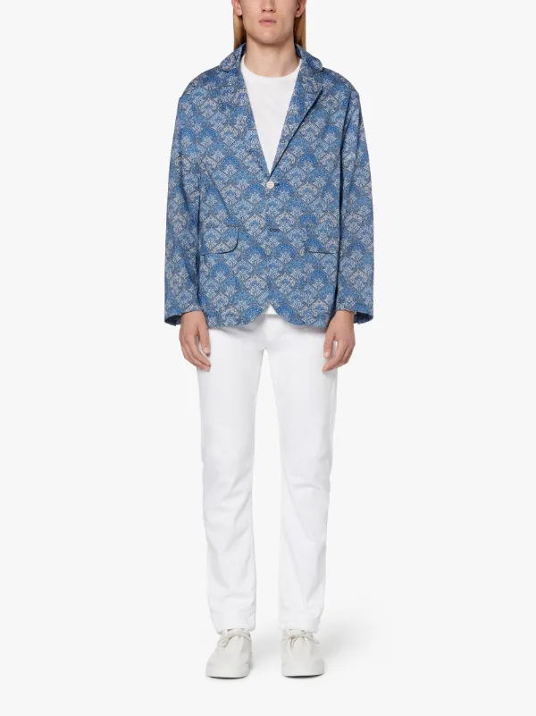 Blue Cotton LIBERTY Print Blazer