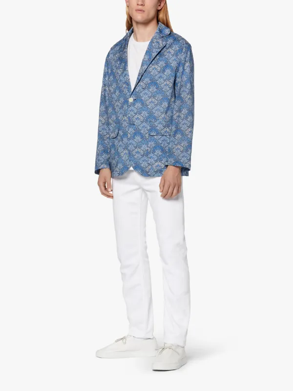 Blue Cotton LIBERTY Print Blazer