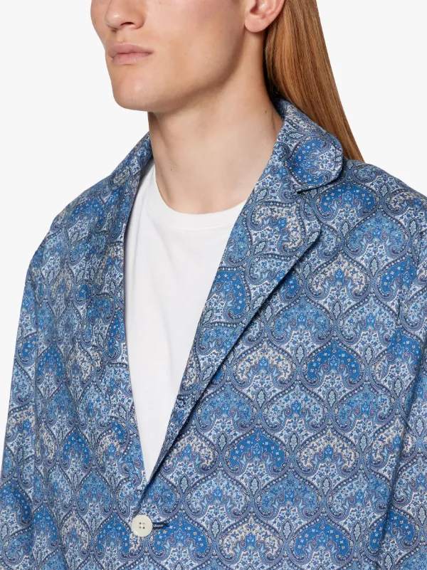 Blue Cotton LIBERTY Print Blazer