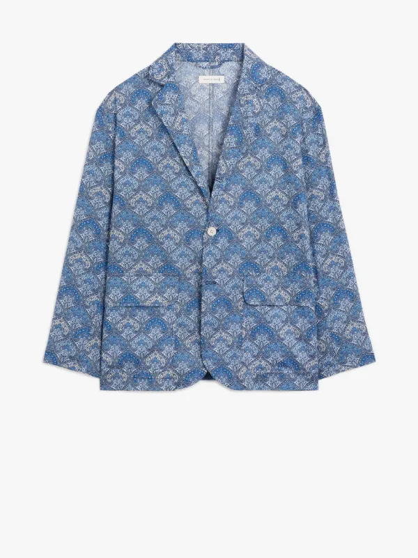 Blue Cotton LIBERTY Print Blazer