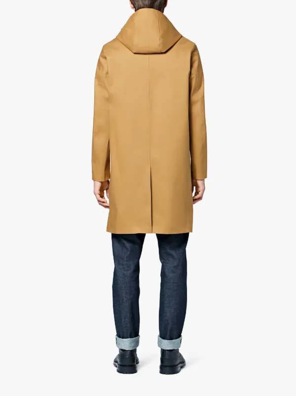 bonded hooded raincoat