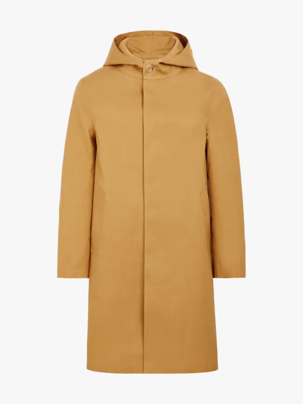 bonded hooded raincoat