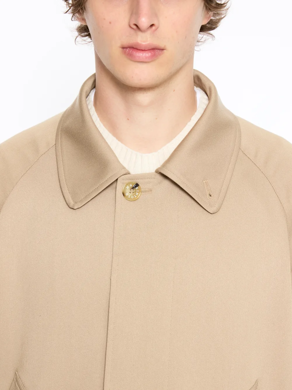 BORNESS LONG FIELD COAT BEIGE | GMH-1037 | Mackintosh