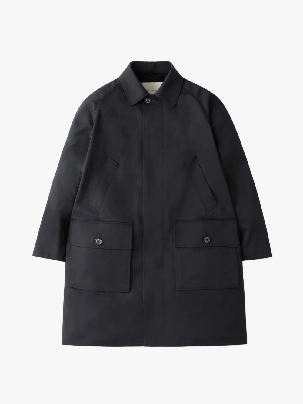 BORNESS LONG FIELD COAT BLACK | GMH-1037 | Mackintosh