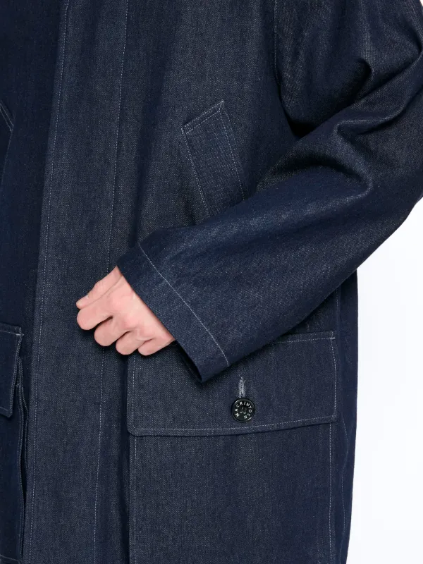 BORNESS LONG FIELD COAT INDIGO | D-GCO1007 | MACKINTOSH