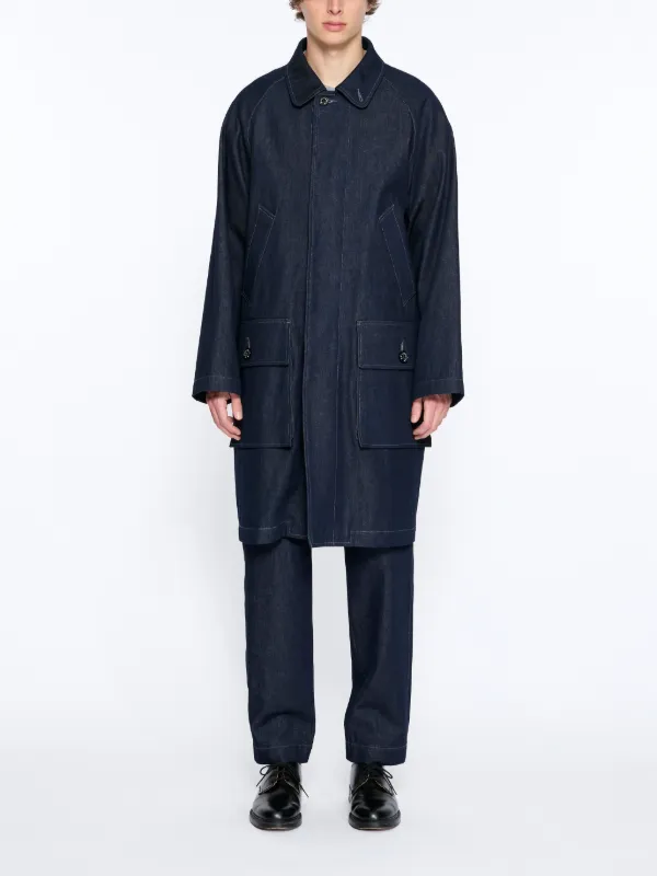 BORNESS LONG FIELD COAT INDIGO | D-GCO1007 | MACKINTOSH