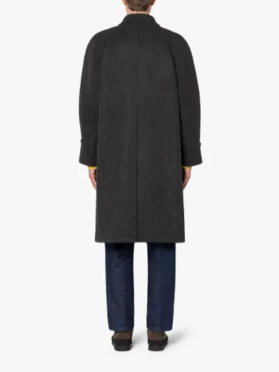 ROTHES BACK TAB LONG PEA COAT CAMEL | LM-1091/J | MACKINTOSH