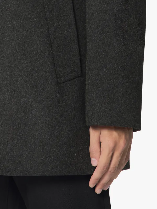 BROOM Charcoal Wool & Cashmere Pea Coat | GM-1017F