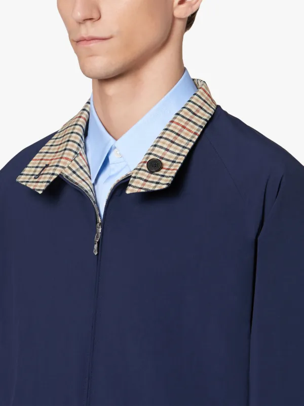 Brown Check Reversible Jacket | GM-131