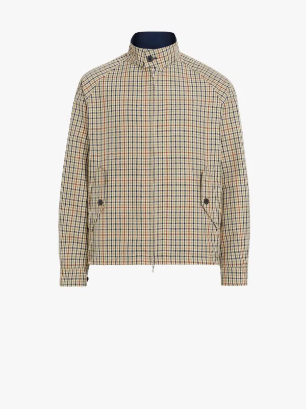 Brown Check Reversible Jacket | GM-131