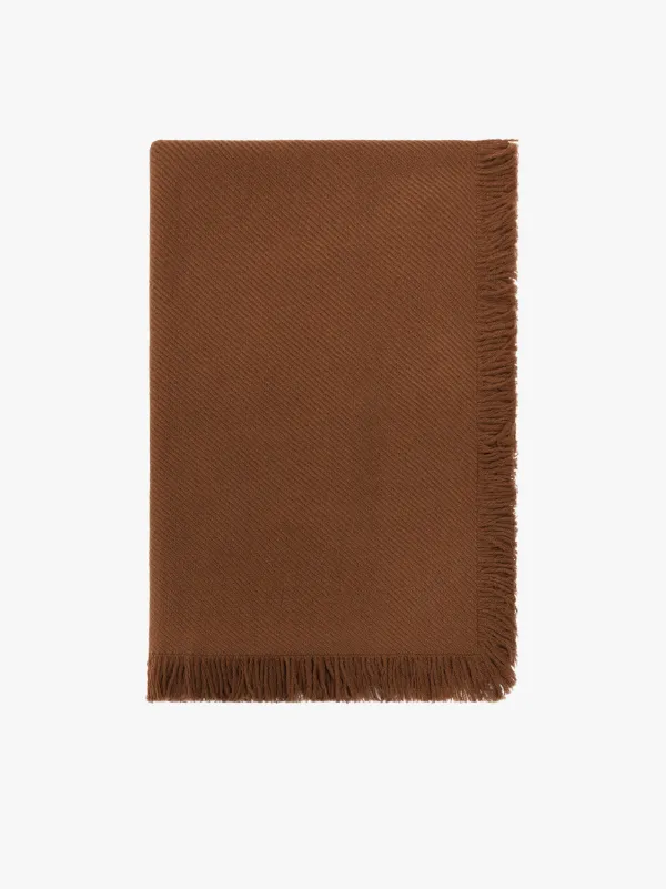 Brown Merino Wool Scarf | ACC-023