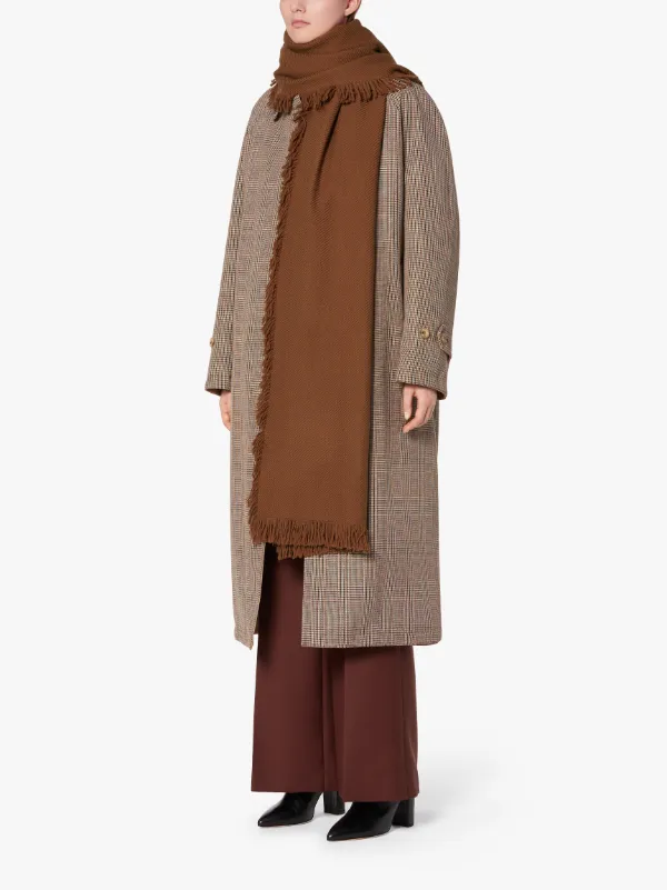 Brown Merino Wool Scarf | ACC-023