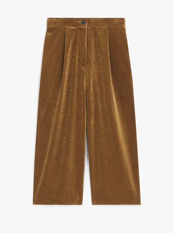 Brown Wide Corduroy Trousers