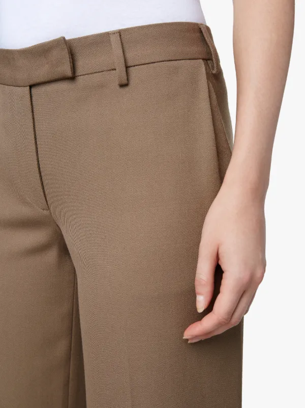 camel wool pants