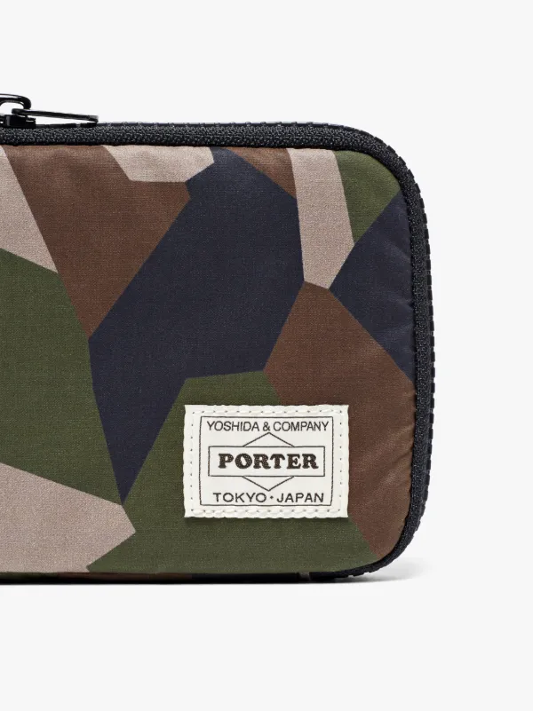 Camouflage Porter Long Zip Wallet