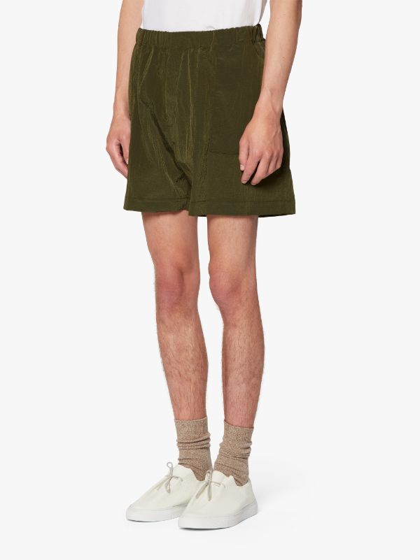 CAPTAIN Military Green Nylon Shorts | GTM-223