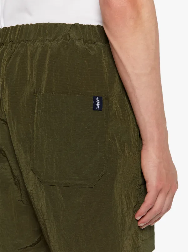 CAPTAIN Military Green Nylon Shorts | GTM-223