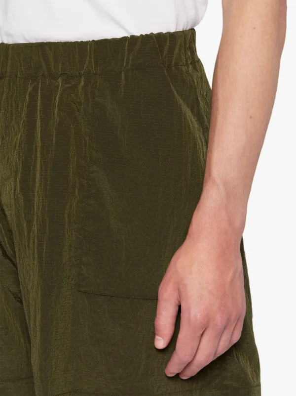 CAPTAIN Military Green Nylon Shorts | GTM-223