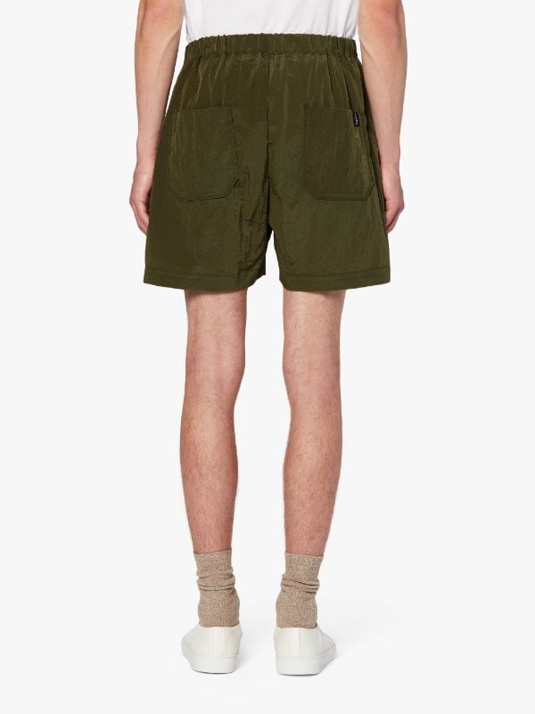 CAPTAIN Military Green Nylon Shorts | GTM-223