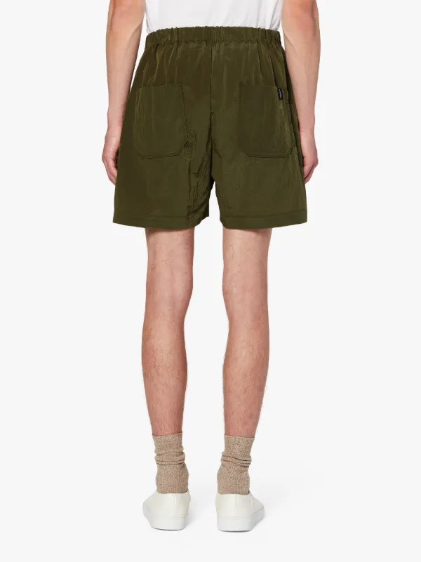 Green military hot sale shorts