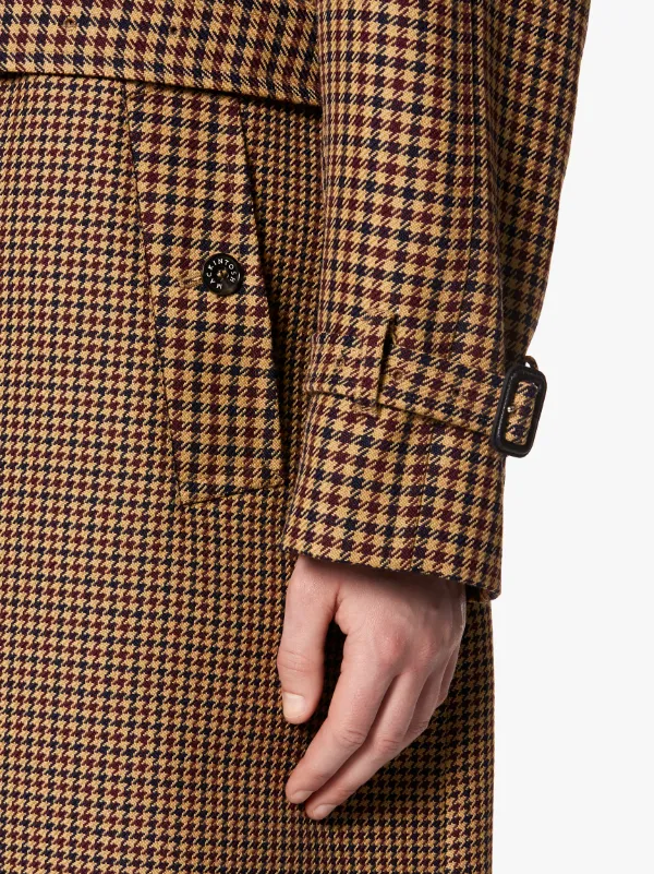 CATRINE Gun Club Check Wool Single Breasted Trench Coat | GM-1020F