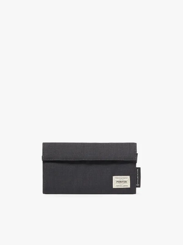 Charcoal Storm System Wool Porter Long Wallet