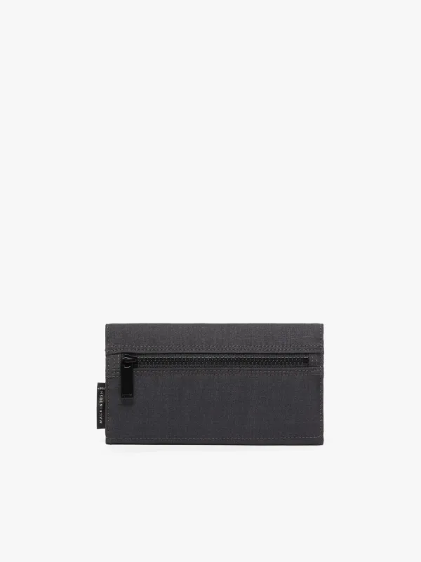 Charcoal Storm System Wool Porter Long Wallet