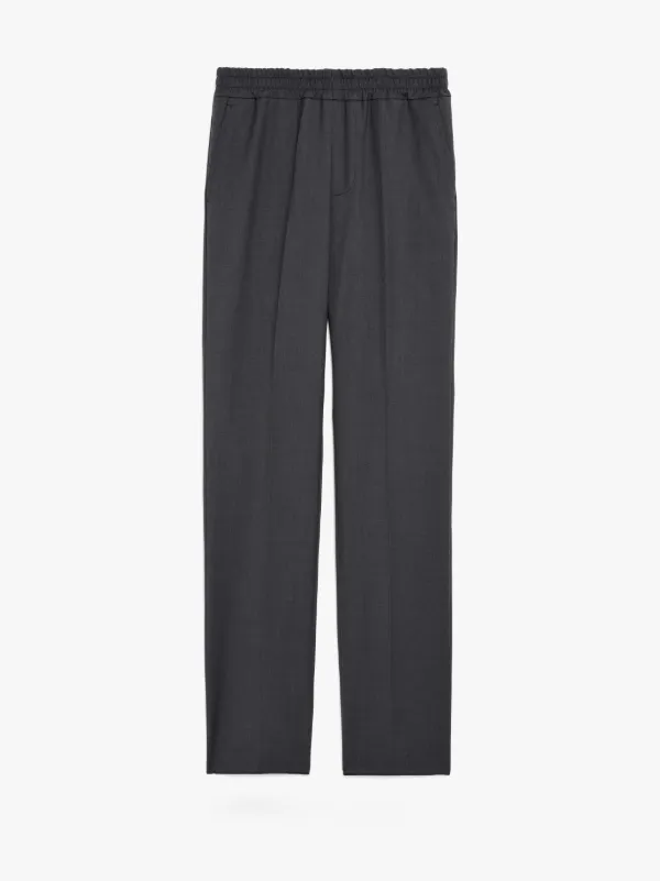 Charcoal Wool Storm System Trousers