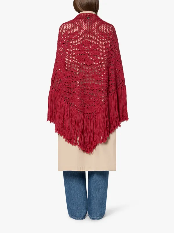 CHIARA IS | Burgundy Wool Shawl