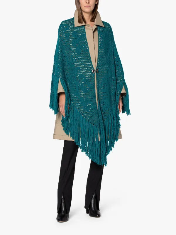 CHIARA IS | Sea Blue Wool Shawl