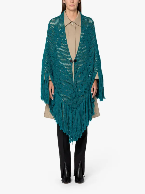 CHIARA IS | Sea Blue Wool Shawl