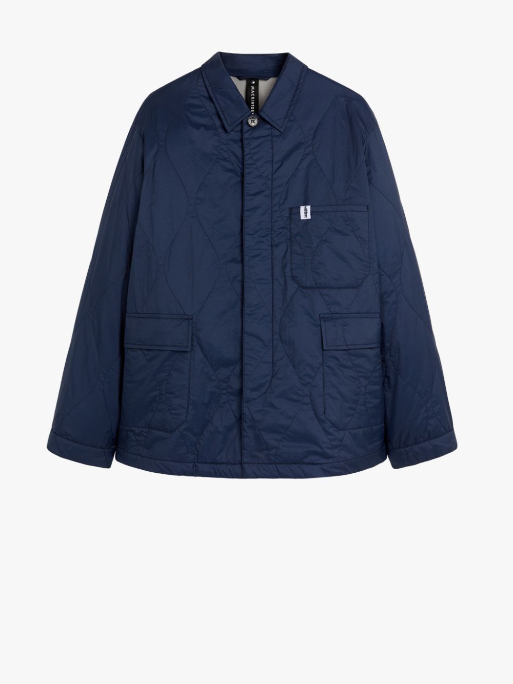 CHORE Navy Nylon Quilted Jacket | GQM-215 | Mackintosh