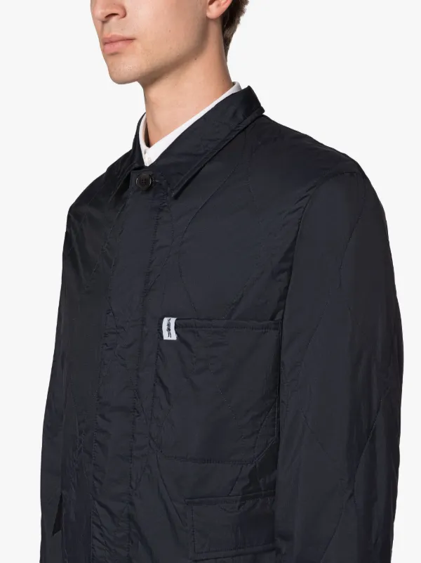 CHORE Navy Nylon Quilted Jacket