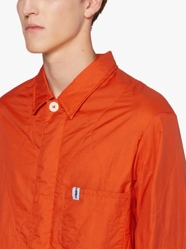 CHORE Orange Nylon Quilted Jacket | GQM-215