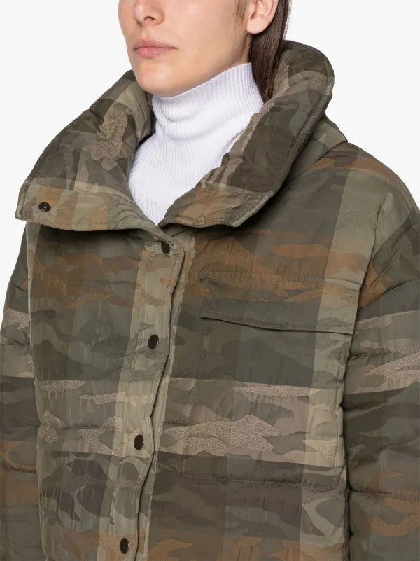 CHRISSIE Military Camo Nylon Jacket